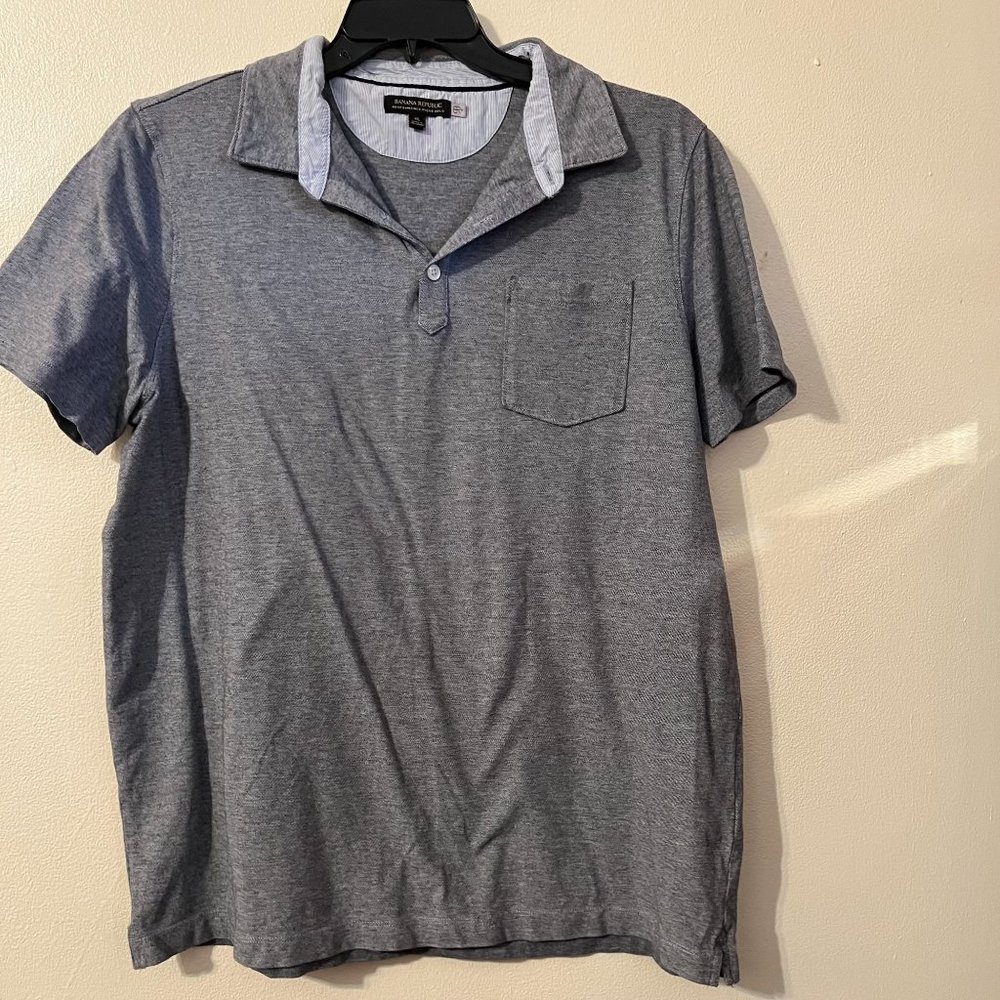 Banana Republic Performance pique polo Men's Shirt  XL